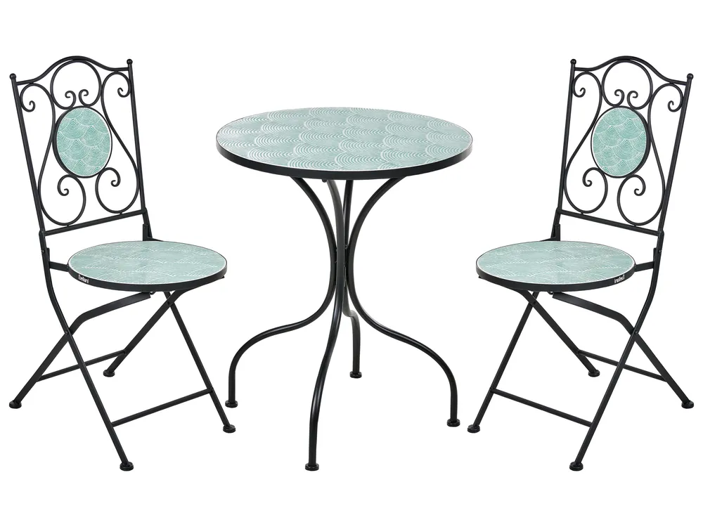 Bistro Set Folding ANAPO Metal Black_1021771