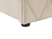 Ottoman Bed ROCHEFORT Velvet Beige 180 x 200 cm (EU Super King)_857316