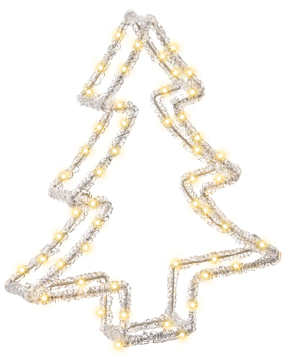 Outdoor Decoration LED OLBOAN 34 cm Christmas Tree White