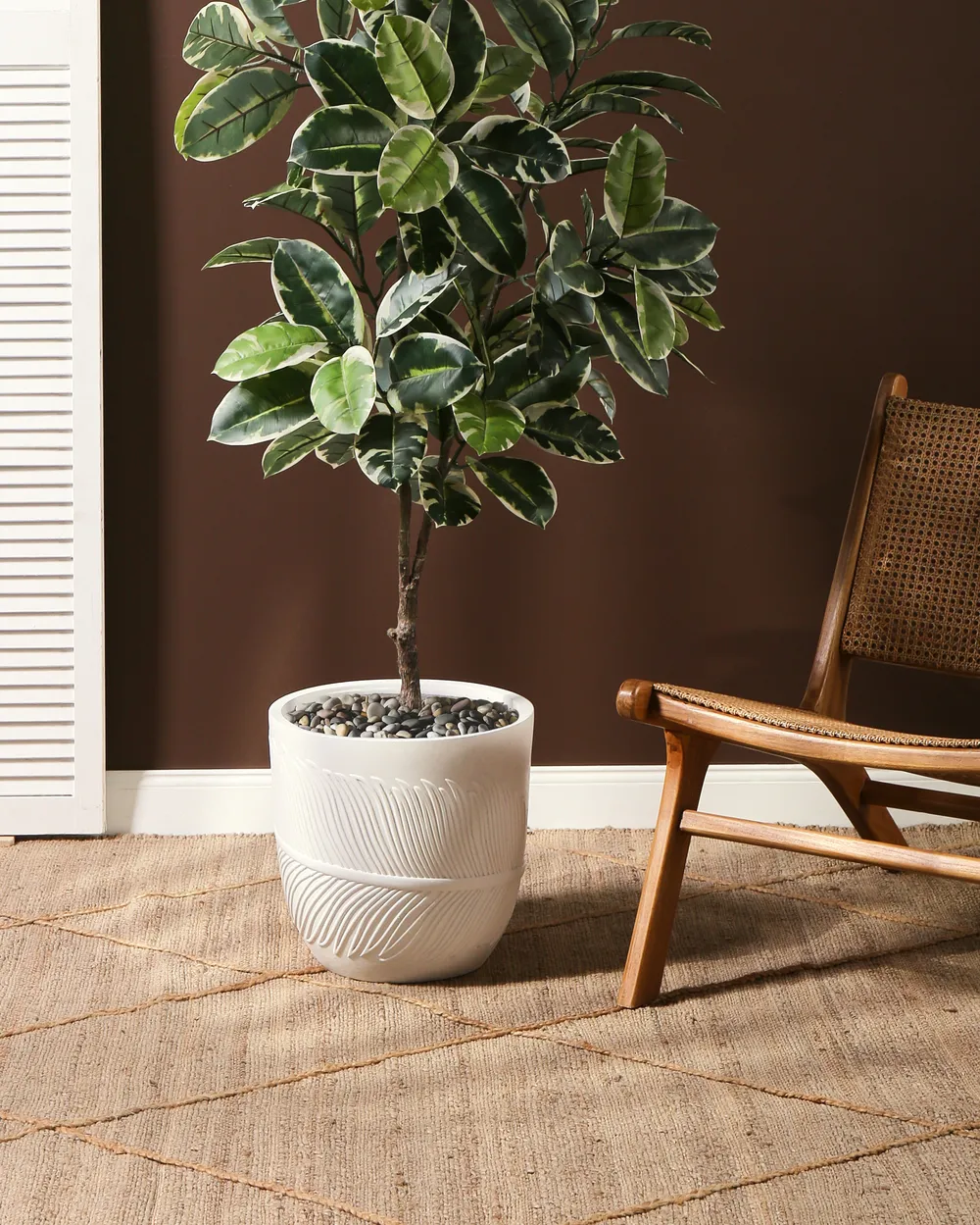 Plant Pot FTERO 35 cm Off-White