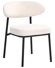 Set of 2 Dining Chairs WINTON Boucle Off-White_1058490