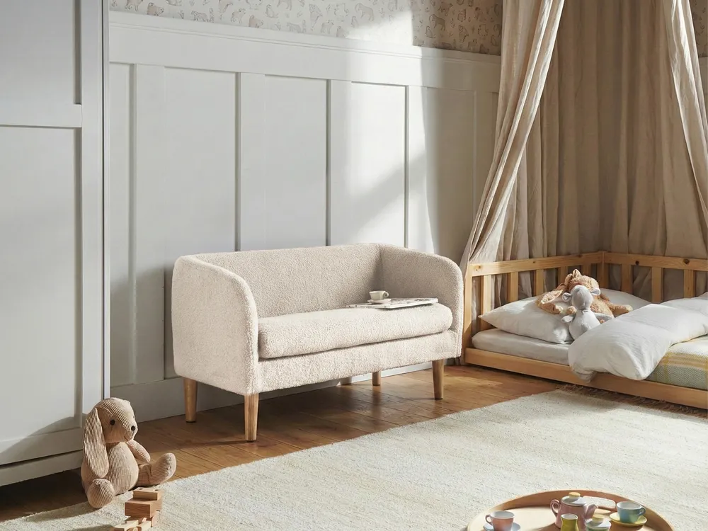 Kids Sofa DAGALI Boucle Beige