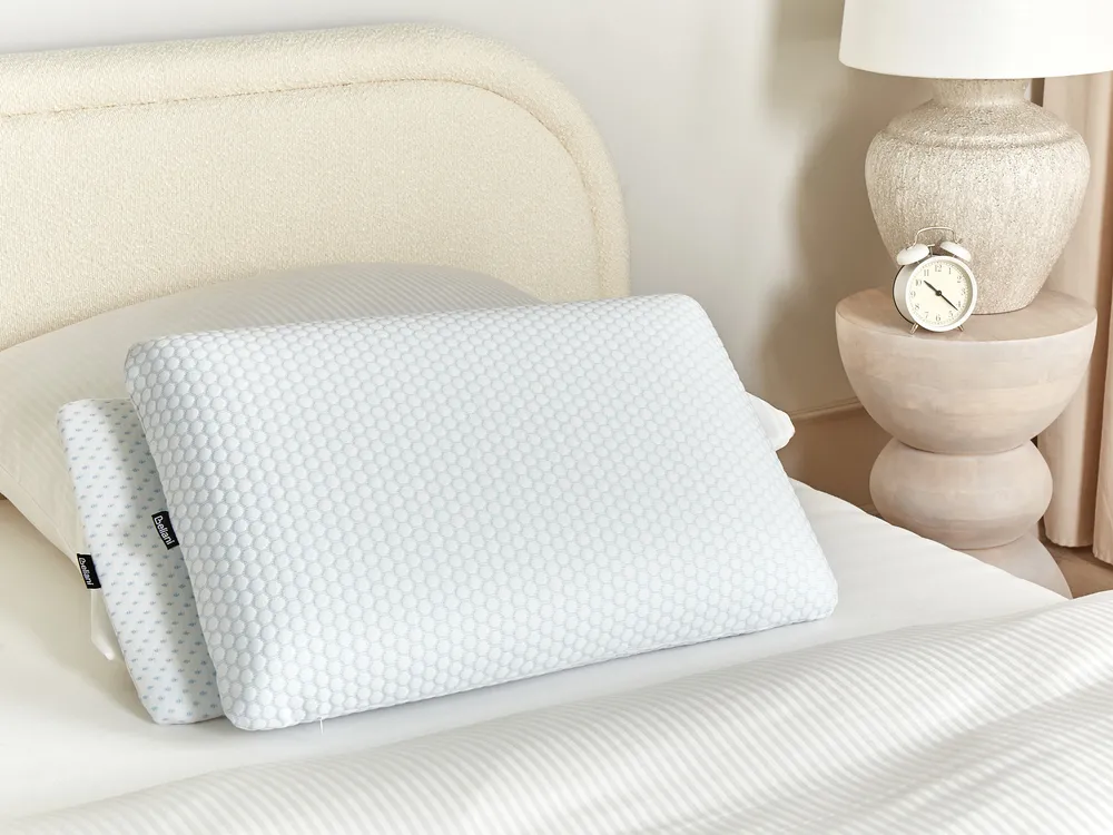 Bed Pillow EMIN High 40 x 60 cm Memory Foam White