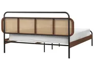 Bed Rattan BOUSSICOURT 160 x 200 cm (EU King Size) Dark Brown_931138