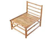 Garden Corner Sofa with Table 4 Seater CERRETO Bamboo Off-White Left Hand_909492