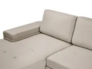 Kulmavuodesohva 3-istuttava HRISEY säilytystila Keinopellava Beige Oikea_1033400
