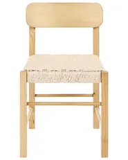 Set of 2 Dining Chairs ALLOS Wood Light Brown_1049075