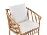 Garden Lounge Set with Table 4 Seater MAGGIORE Bamboo Light Brown_835835