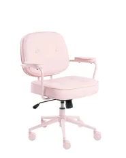 Työtuoli PARAMUS Keinonahka Pastellipinkki_1072389