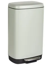 Papperskorg med pedal 30 L ECOCOLLECT Metall Ljusgrön_992740