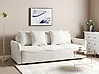 Sofa Bed 3 Seater KRAMA with Storage Fabric Off-White