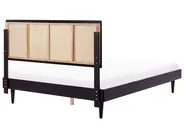 Bed Rattan AURAY 160 x 200 cm (EU King Size) Black_948362