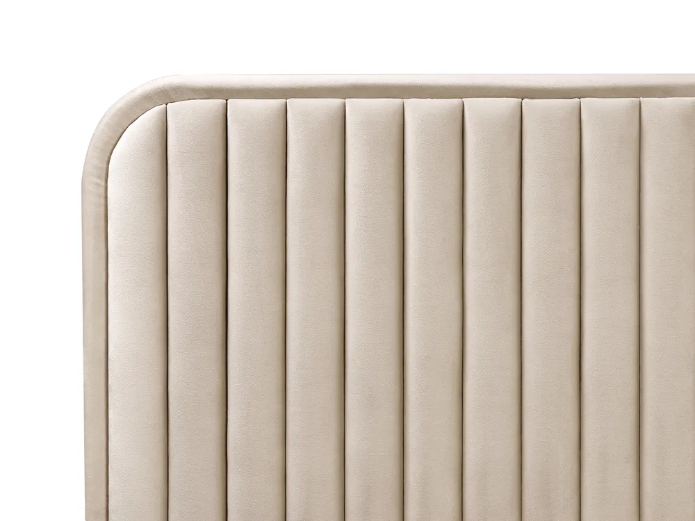Bed Velvet BRIN 180 x 200 cm (EU Super King) Taupe_942151