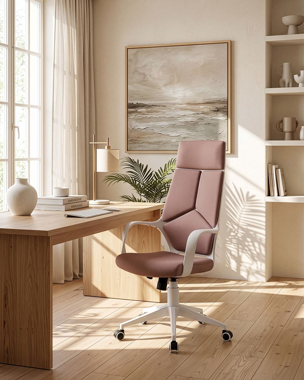 Office Chair DELIGHT Peach Pink