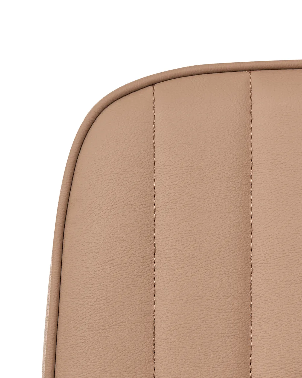 Desk Chair BERNE Faux Leather Light Brown_1077531