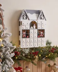 Julpynt LED FEMUND 40 cm Adventskalender Vit_1016858