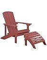 Puutarhatuoli ADIRONDACK rahilla Punainen
