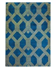 Rug VEKSE Blue 140 x 200 cm Viscose_762344