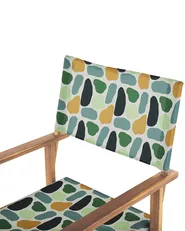 Set med 2 trädgårdsstolar CINE Akaciaträ Flerfärgad_819448