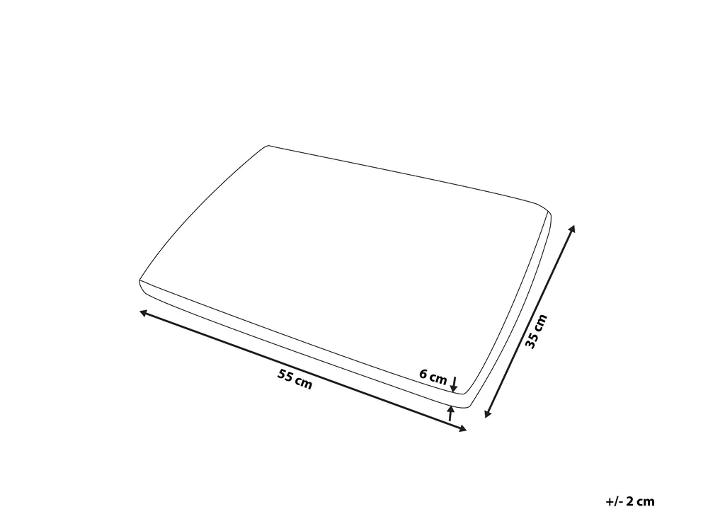 Bed Pillow MUIR Low 55 x 35 cm Memory Foam White_789652