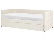 Trundle Bed Velvet CHAVONNE 90 x 200 cm (EU Single) Off-White_1069378