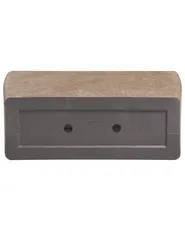 Sett med 2 plantepotter SILENEV 59 cm Brun_1123687