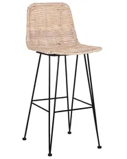 Set med 2 barstolar CASSITA Rotting Naturlig_760420