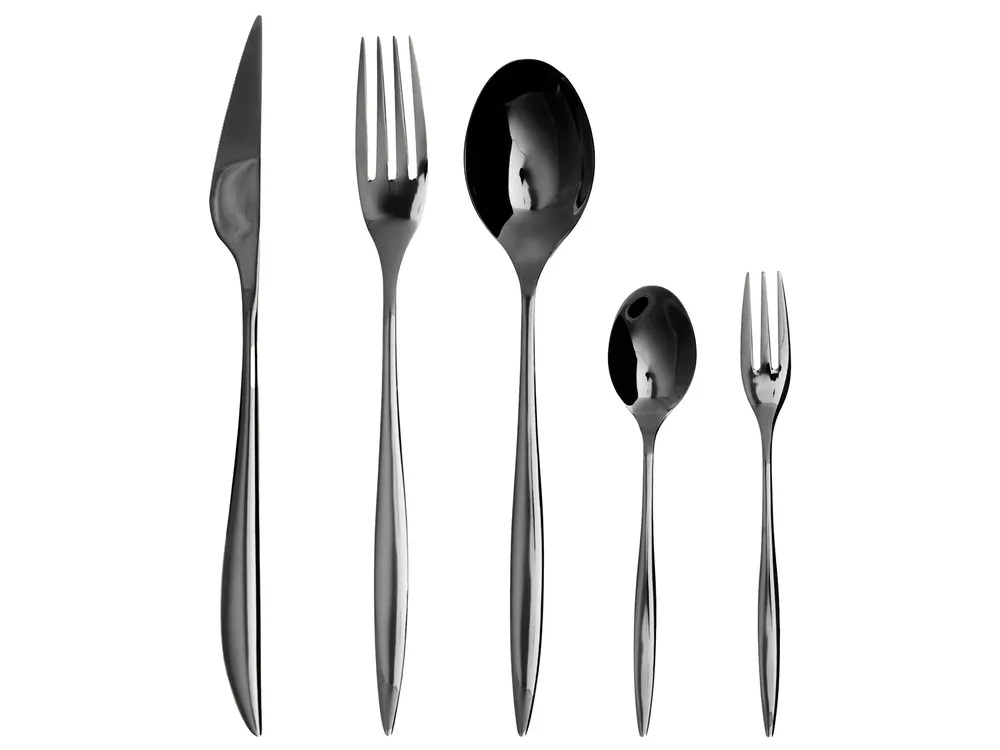 30 Piece Cutlery Set FARFALLE Black