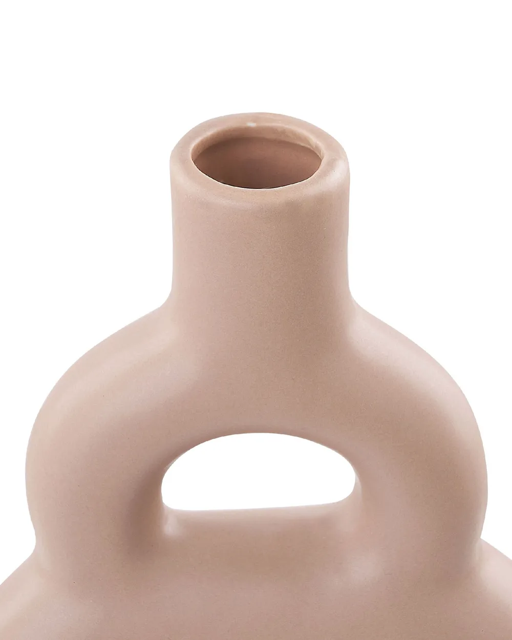 Flower Vase KOZANI 28 cm Ceramic Beige_845133