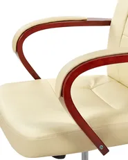 Massagestol DIAMOND med uppvärmning Läder Beige_718202