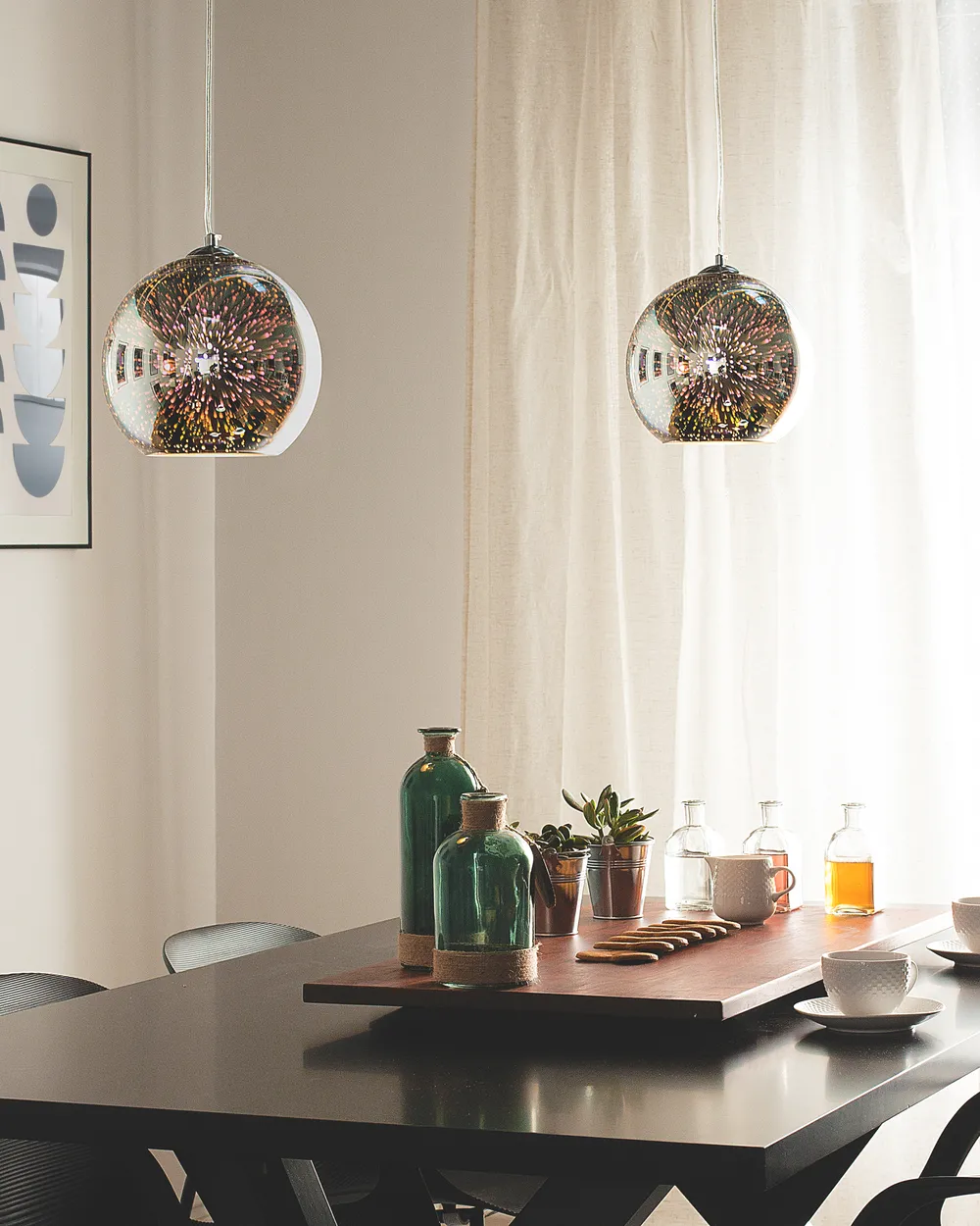 Pendant Lamp SESSERA Glass Silver_684602