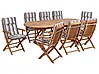 Garden Dining Set 8 Seater MAUI II with Cushions Acacia Wood Multicolour