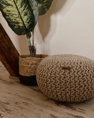 Pouffe CONRAD Cotton Light Beige_901547