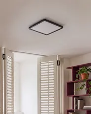 LED Ceiling Lamp TIVORA with Remote with Dimmer Black_1131131