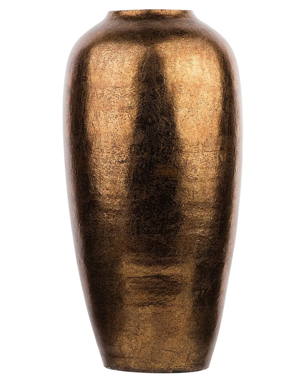 Dekorationsvas LORCA 48 cm Keramik Guldbrun
