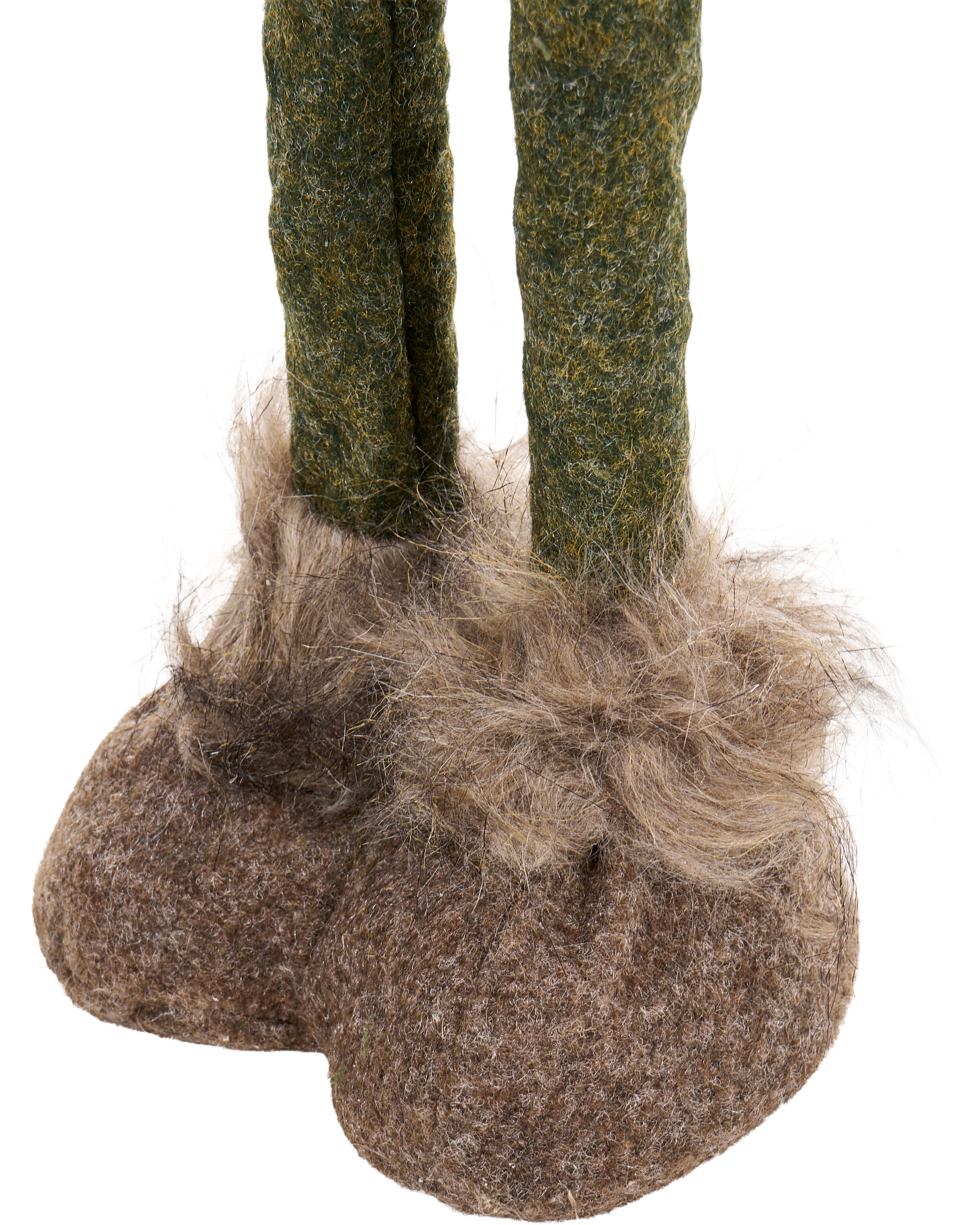 Sett med 2 juledekorasjoner PORRAS 44-57/57-70 cm Nisse Brun/grønn_1175004