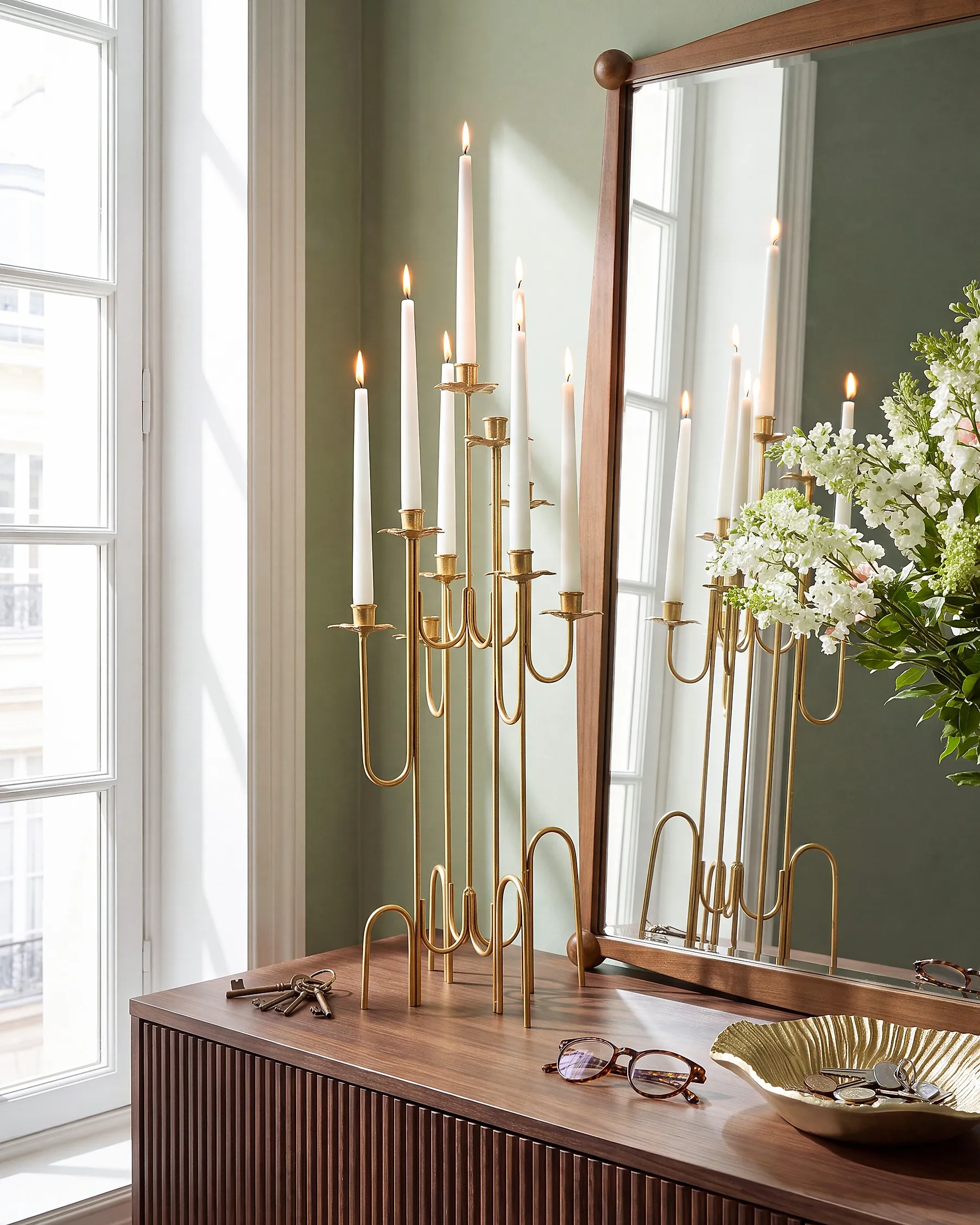 Candle Holder CHAROST 65 cm Gold_1183070