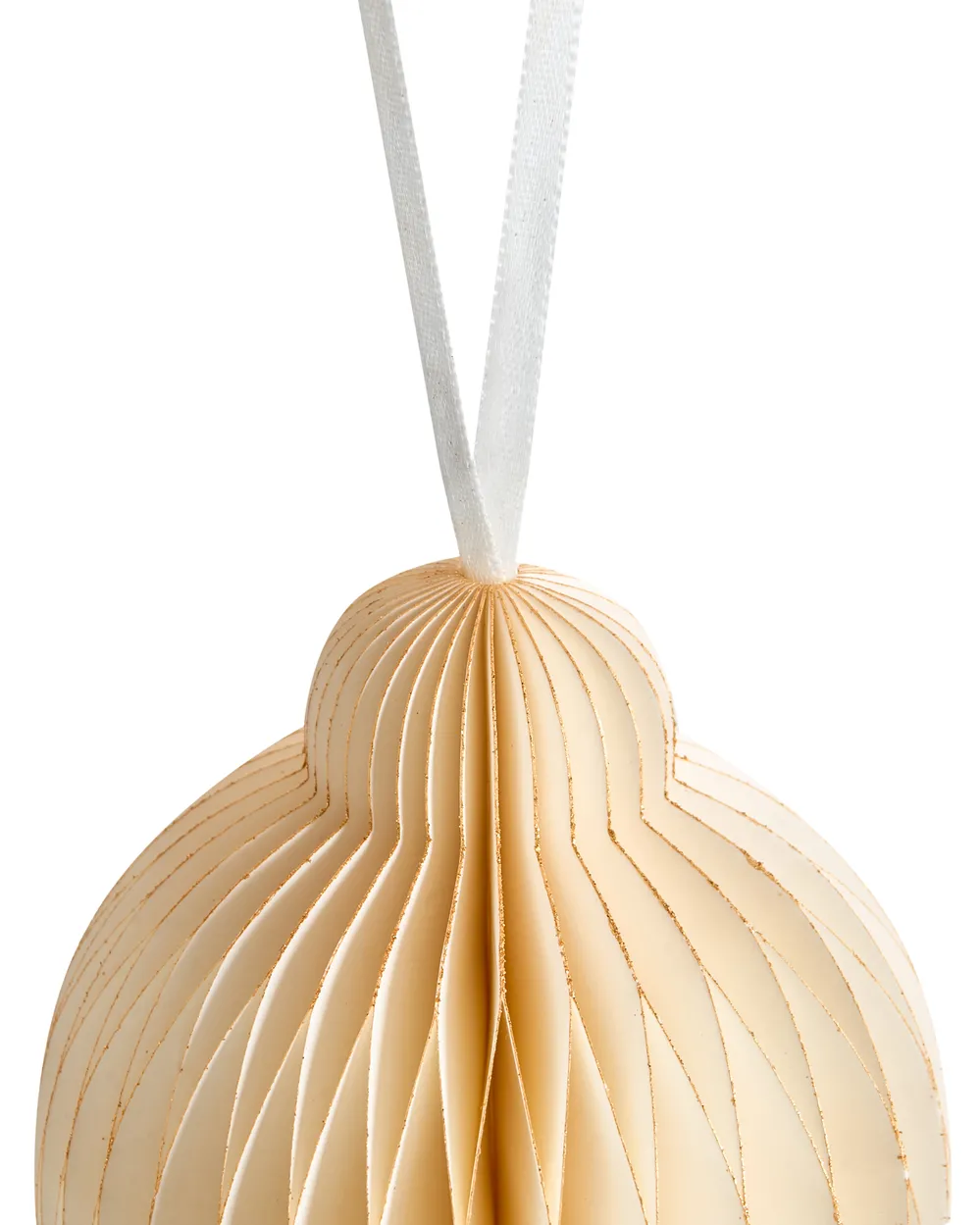 Set med 20 julgransdekorationer JOLSTRA Papper Beige_1030489