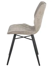 Set of 2 Dining Chairs LISLE Fabric Beige_724335