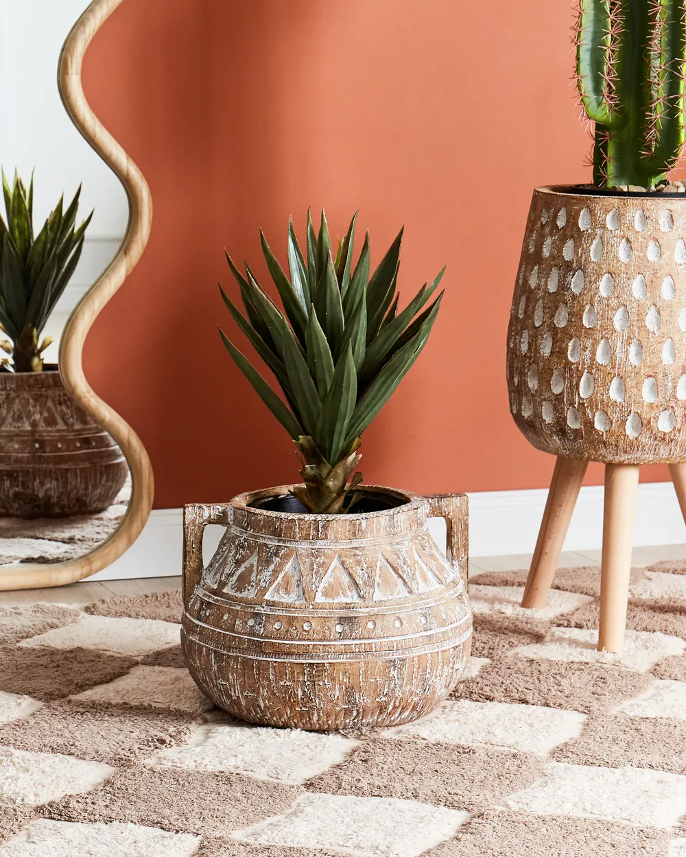 Plant Pot VARIEGATUM 27 cm Brown