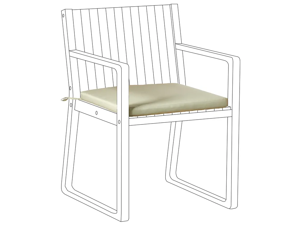 Dyna för trädgårdsstol SASSARI PREMIUM 46 x 46 cm Ljusgrön_991194