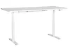 Elektriskt höj- och sänkbart skrivbord DESTINAS 180 cm x 80 cm Vit
