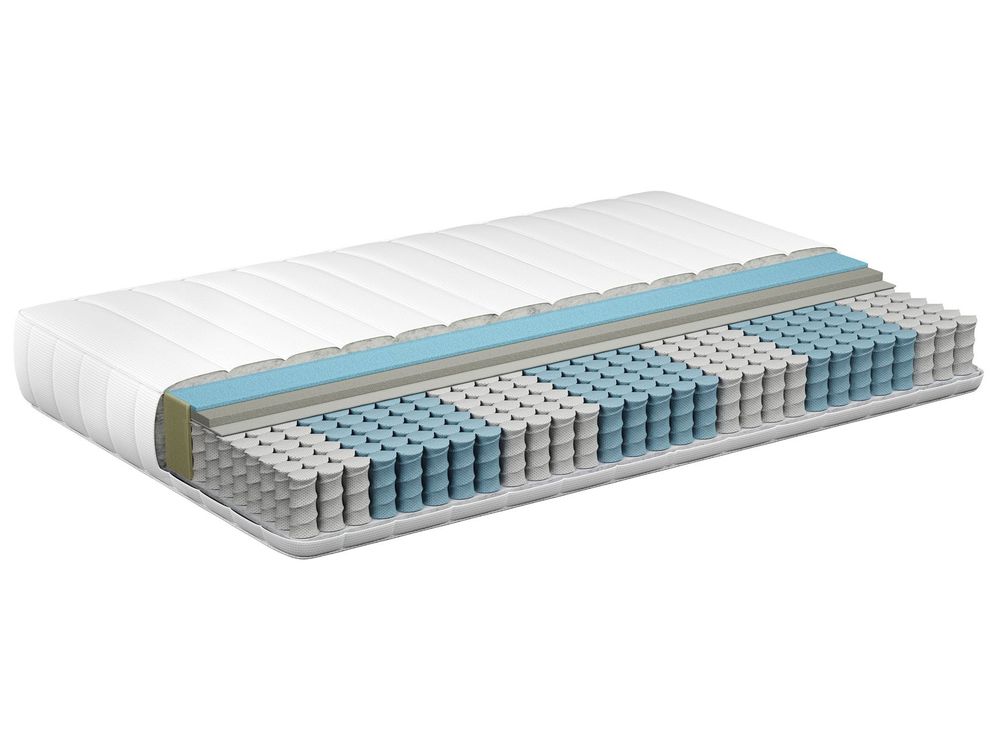 Memory Foam Pocket Spring Mattress BREEZE HYBRID 7 PLUS H3/4 Firm 180 x 200 cm (Super King Size)