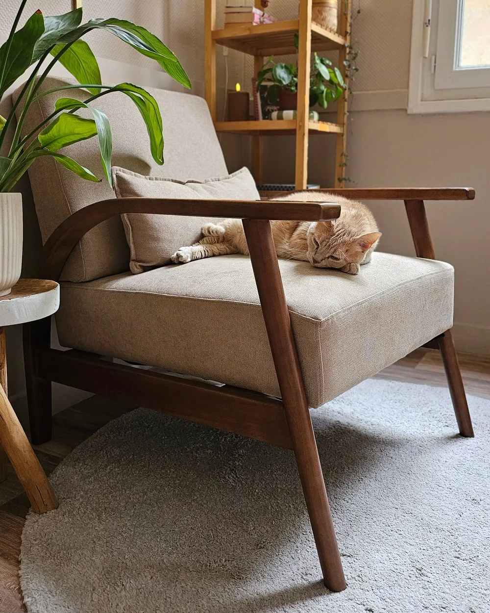 Armchair SKARA Fabric Beige_1159213