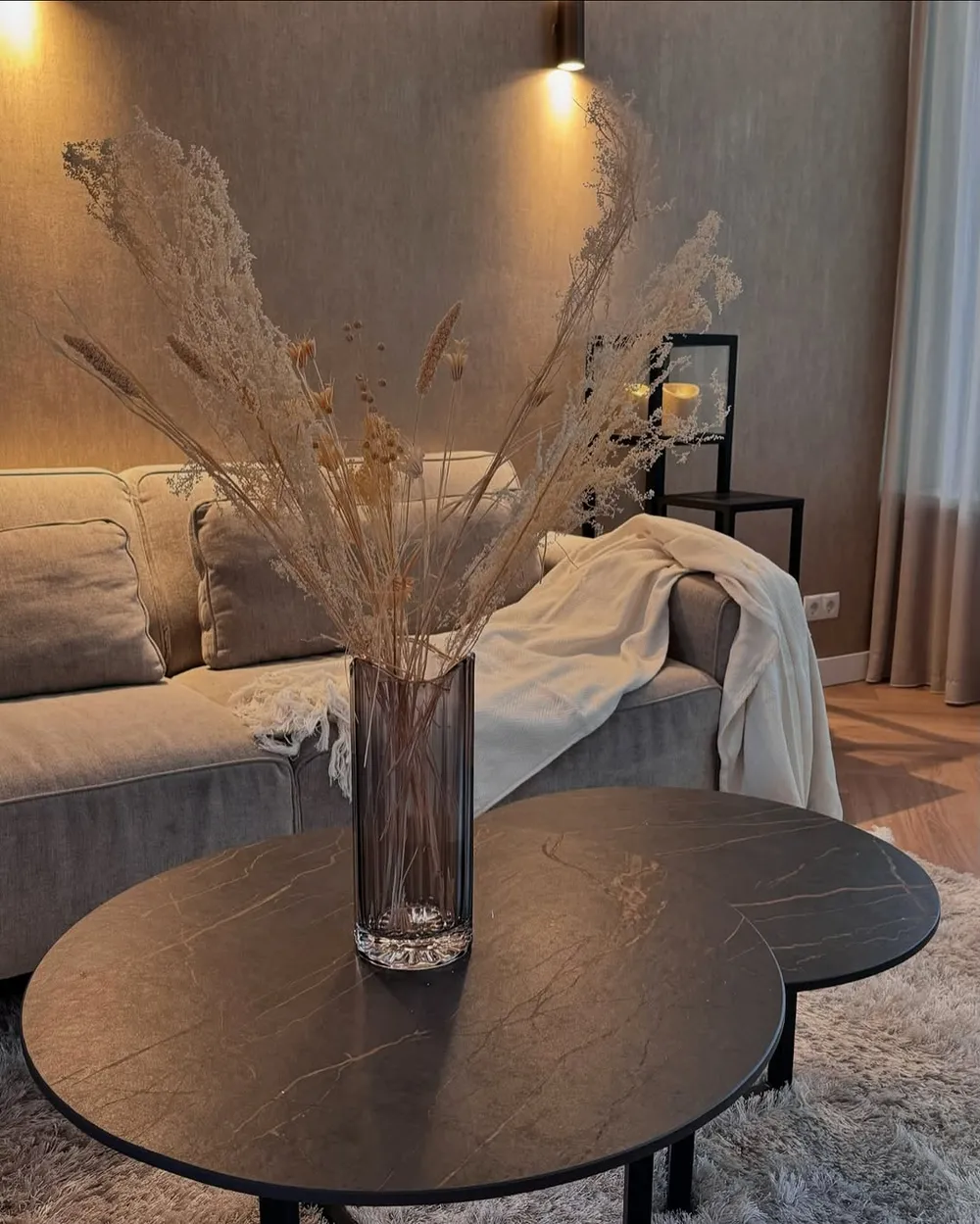 Blomvas PERDIKI 30 cm Glas Grå_972545