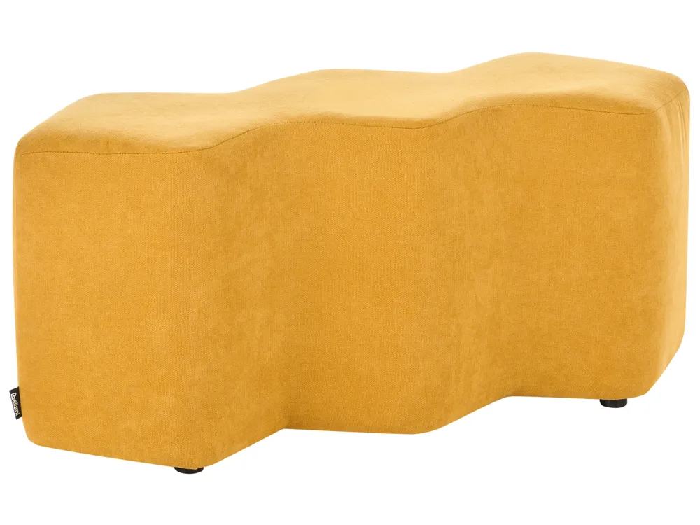 Upholstered Bench LITTLETON Fabric Mustard