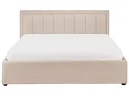Säng med förvaring MONTLAUR Bouclé Beige 160 x 200 cm_958532