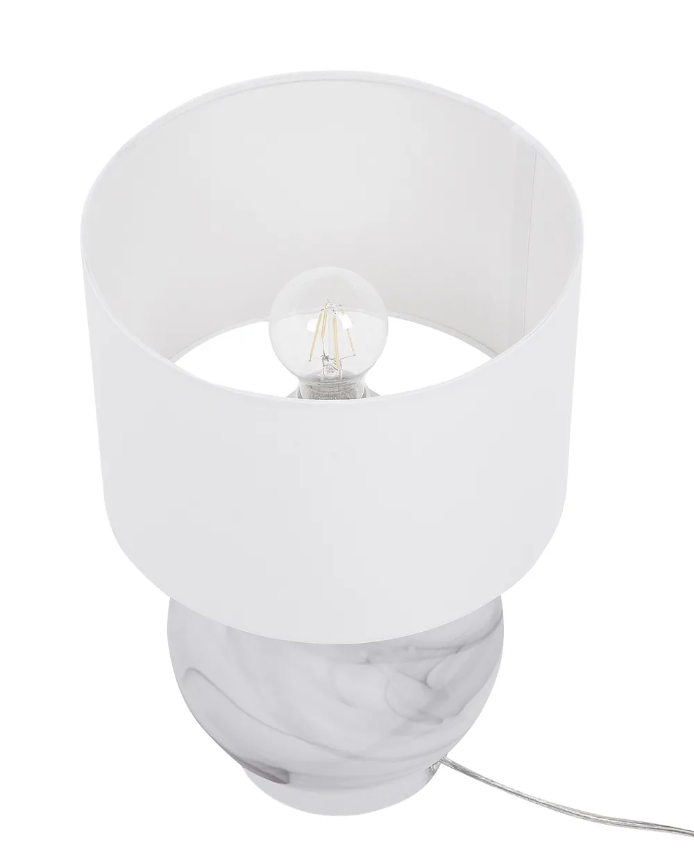 Bordslampa UELE Metall Grå marmor_722912