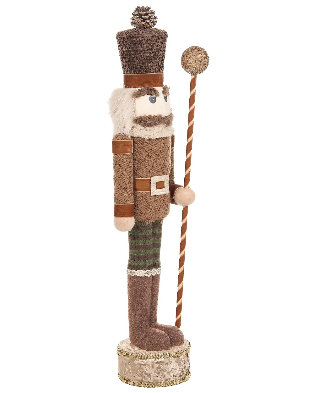 Set of 2 Figurines KOLARI 68/91 cm Nutcracker Brown_1156781