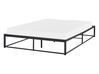 Bed Metal VIRY 140 x 200 cm (EU Double) Black